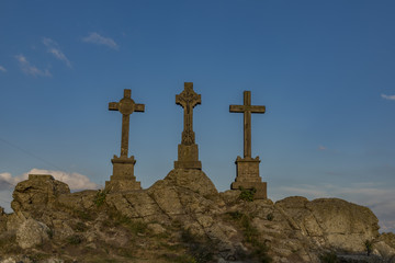 Slavkovsky les mountains in summer nice evening