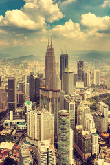 Cityscape of Kuala Lumpur, Malaysia.