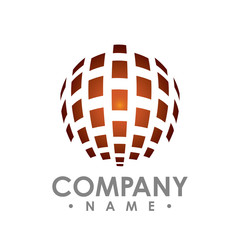 Abstract circle network technology logo, vector unique abstract circle logo template concept illustration. Modern technology sign. Global network creative symbol. circle tech logo Design element