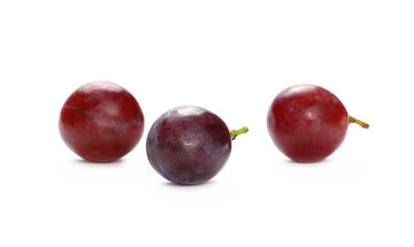 Grapes isolated on white background
