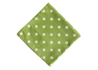 Kitchen fabric napkin isolated on white background. Accessories for table serving