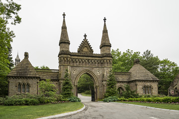 Fototapeta na wymiar Forest Hills Cemetery Boston