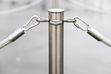 Detail of rope barriers