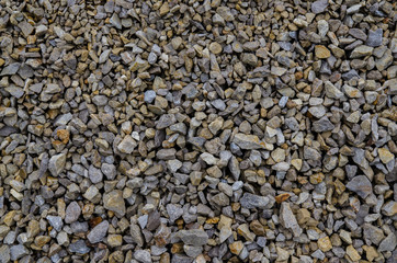 wet crushed stone