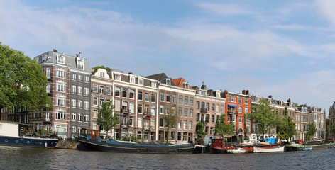 Fototapeta premium Typical Amsterdam houses