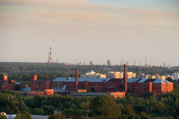 Fototapeta na wymiar Yaroslavl; Yaroslavl factory of a partnership of a Large Manufactory. Our time.