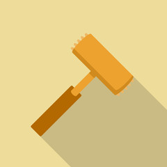 Meat tenderiser icon. Flat illustration of meat tenderiser vector icon for web design