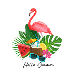 summer tropical banner