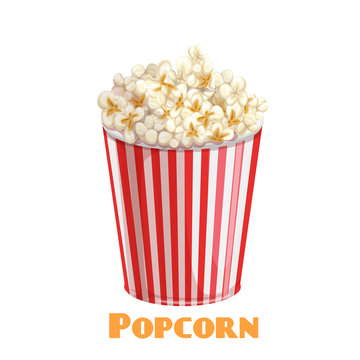 popcorn striped bowl