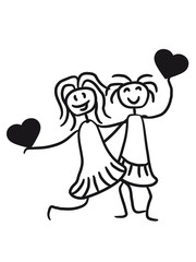 2 herzen beste umriss rahmen herz best friends text logo freunde beste liebe paar team crew duo zusammen bleiben spaß freundin freund treu