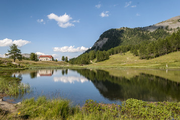 Fototapeta premium cesana torinese lago nero