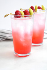 Raspberry Key Lime Italian Sodas