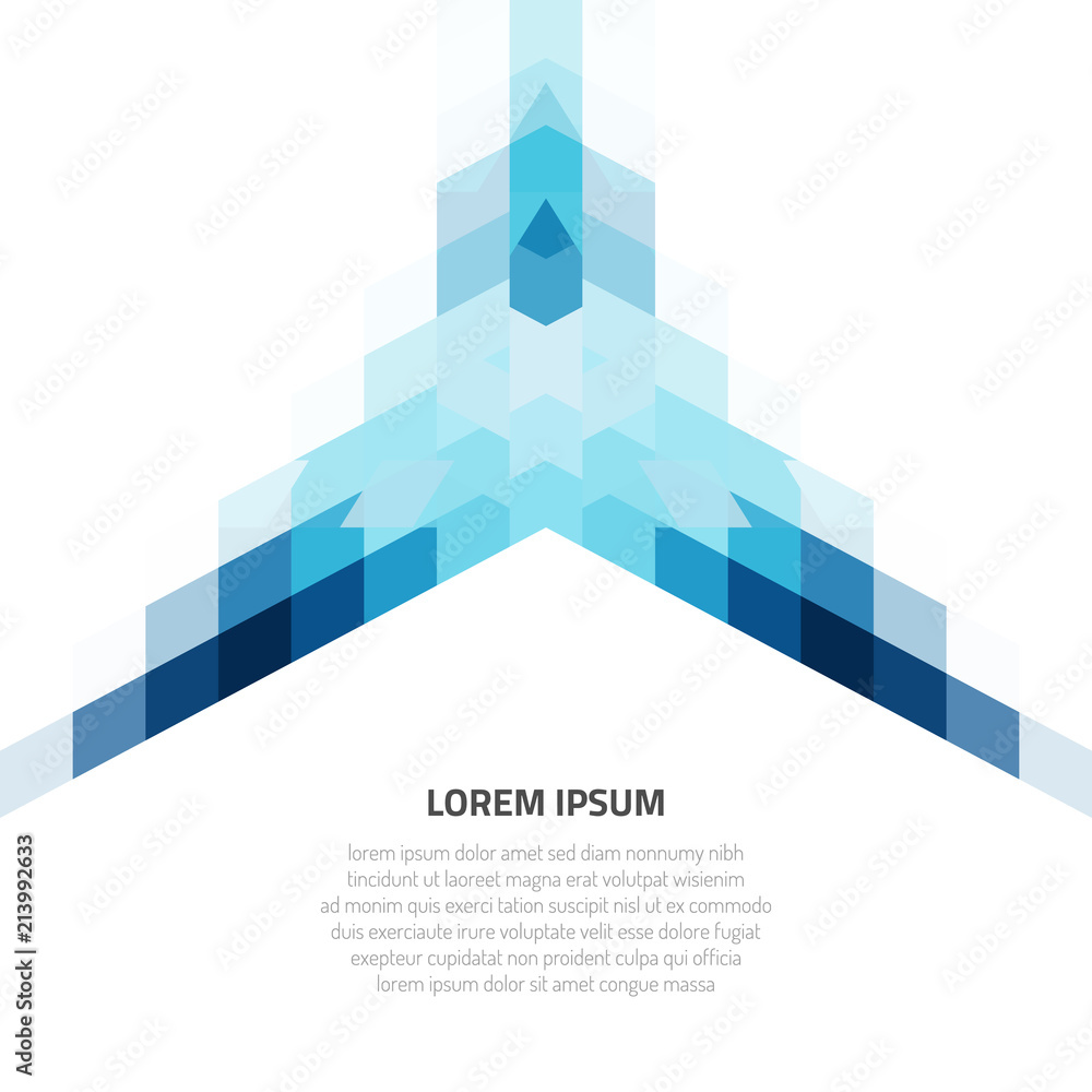 Poster abstract background of many geometric shapes. background for presentations on business and modern te