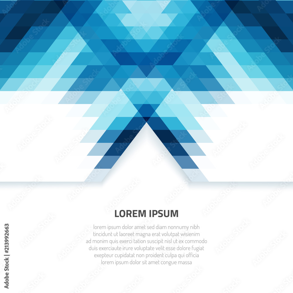 Poster abstract background of many geometric shapes. background for presentations on business and modern te