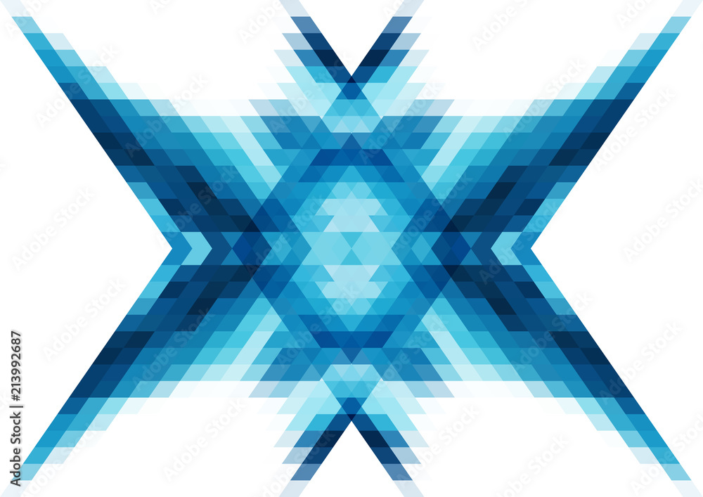Poster abstract background of many geometric shapes. background for presentations on business and modern te
