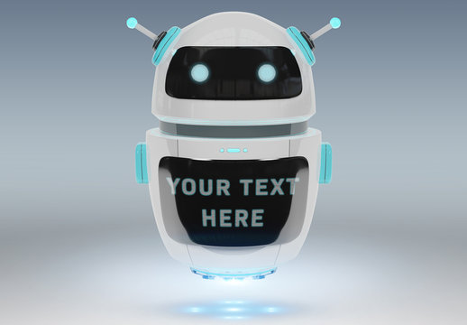 Chatbot with a Digital Screen Mockup