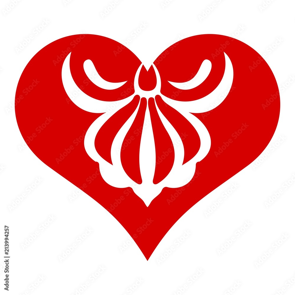 Poster symbol heart icon. simple illustration of symbol heart vector icon for web design isolated on white 