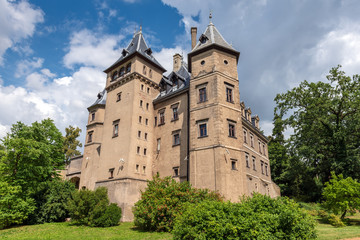 Fototapeta na wymiar View of beautiful renaissance Goluchow castle located near Kalisz. Poland, Europe