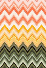 Vegetables concept, rainbow color. Chevron zigzag pattern abstract art background, trends