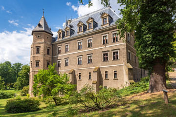 Fototapeta na wymiar Renaissance style castle located in Goluchow near Kalisz in Poland. Europe