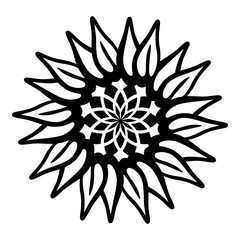 Flower pictogram icon. Simple illustration of flower pictogram vector icon for web design isolated on white background