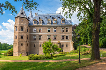 Fototapeta premium Castle in Goluchow. Renaissance architecture style. Poland, Europe