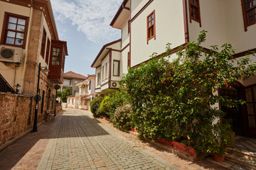 Fototapeta na wymiar Streets of old town Kaleici - Antalya