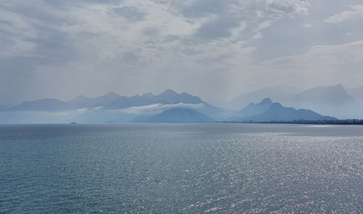 Antalya taurus mountains horizon, silhouette, skyline