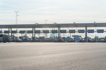 Entrance to the toll road, Denmark