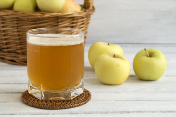Apple cider. summer refreshing drink.
