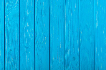 Obraz premium full frame image of blue wooden planks background