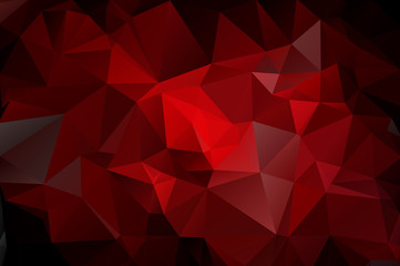 Gradient background of red and black triangles