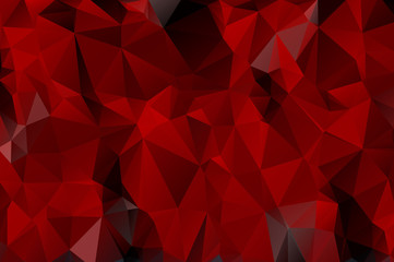 Gradient background of red and black triangles