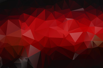 Gradient background of red and black triangles