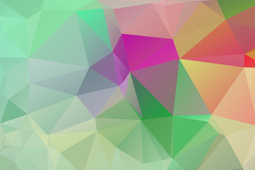 Multicolor background of triangles Bright colors, festive abstract background