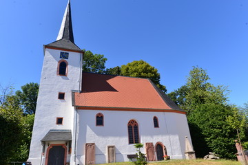Evangelische Kirche Beedenkirchen Gemeinde Lautertal im Kreis Bergstraße