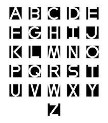 Vector modern alphabet set. Font for your design