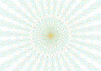 Guilloche vector radial background grid for diploma and certificate.. Moire ornament EPS 10