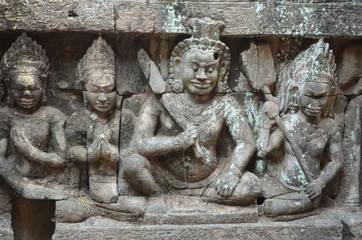cambodia sculpture ancient hindu temple angkor ruins