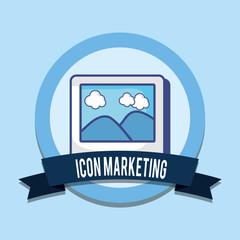 Marketing icon design