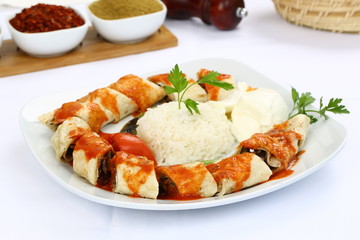 Turkish Food Beyti Kebap