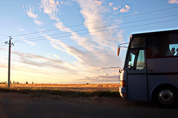 Природа Украины- вид поля пшеницы и берега Черного...