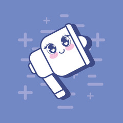 kawaii megaphone icon