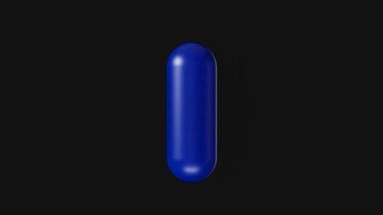 Blue Pill 3d illustration