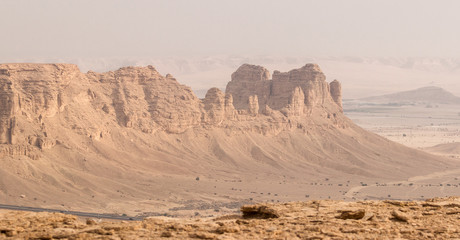 Edge of the World is beautiful a place in a desert of Saudi Arabia not far from Riyadh