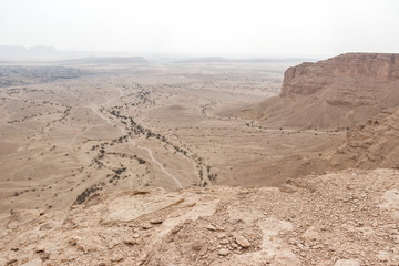 Edge of the World is beautiful a place in a desert of Saudi Arabia not far from Riyadh