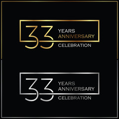 33rd years anniversary celebration background