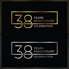 38th years anniversary celebration background
