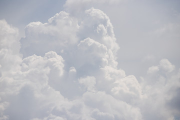 Naklejka na ściany i meble white cloud texture and background, grey sky