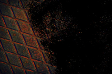 Grunge Ultra orange Stainless steel texture, iron background for designer use